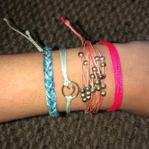 4 Pura Vida braclets! Willing to sell separately